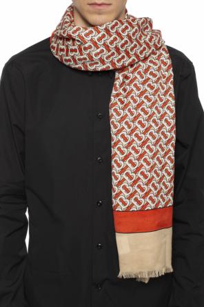 Logo-patterned cashmere scarf, zdjęcie 2 Logo-patterned cashmere scarf od Burberry